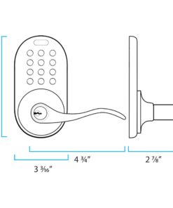 MiLocks TKL-02OB Digital Lever Handle Door Lock with Keyless Entry via Keypad Code for Interior Doors, Oil Rubbed Bronze 9 71uTbxSIPvL 2