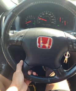 FRONT LOGO JDM RED Honda Emblem 123mmX100mm 4 71uTp6kVGjL