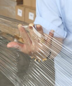 BOMEI PACK Stretch Film Wrap - Industrial Clear Plastic Stretch Wrap 1000 Feet 80 Gauge 4 Packs with Handle, Pallet Wrap for Packing, Moving Supplies, Packing Wrap Plastic Roll 15 Inches 19 71uUSQi3okL