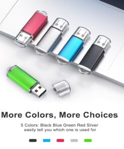 TOPESEL USB Flash Drive 5 Pack 32GB USB 2.0 Flash Drive Memory Stick USB Drive Jump Drive USB Storage Flash Drives Pen Drive Thumb Drives (5 Mixed Colors: Black Blue Green Red Silver) 5 Count (Pack of 1) 5 Count (Pack of 1) 18 71uVFF6jtPL