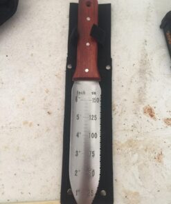 Kiwi Trading - Hori Hori Garden Knife - with Sheath. This Japanese Hori Hori Knife Tool Makes a Great Gardening Gift - Use as a Soil Knife for Sod or as an Ultimate Gardening Knife for Weeding 20 71uVJR7DVIL