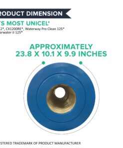 Think Crucial Pool Filter Replacement - Compatible with Unicel Part # C-8412 & Models Waterway Pro Clean 125, Clearwater II 125 Square Foot Hayward -Bulk (1 Pack) 1 5 71uWUBrCn L