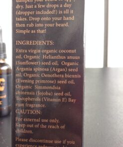 The Gentlemen's Beard Premium Bay Rum Beard Oil - Conditioner Softener - All Natural - Softens, Strengthens and Promotes Beard & Mustache Growth - Leave In Conditioner Moisturizes Skin 40 71uWgoALXvL