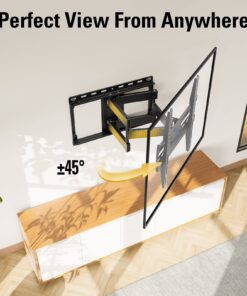 Mounting Dream TV Wall Mount for 32-65 Inch TV, TV Mount with Swivel and Tilt, Full Motion TV Bracket with Articulating Dual Arms, Fits 16inch Studs, Max VESA 400X400 mm, 99lbs, MD2380 24 71uWo1XluiL