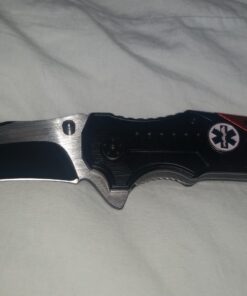 Tac-Force EMT Edition Spring Assisted 3mm Thick Stainless Steel 2 Tone Tanto Blade (TF-640EMT) Tactical Folding Knife, Includes Pocket Clip, Seat Belt Cutter and Glass Breaker 13 71uX0JFZEeL