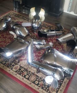 Nauticalmart Medieval Knight Wearable Full Suit of Armor with Chainmail 19 71uXGCEGWuL