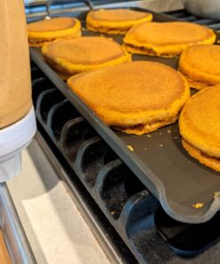 Whiskware Pancake Batter Bottle with BlenderBall Wire Whisk, Pancake Batter Dispenser Bottle for Baking Pancakes, Cupcakes, Muffins, Crepes, and More,White 25 71uYEH7pxuL