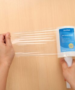 SinoPack Stretch Wrap Film Industrial Strength Durable Self-Adhering Small Wrap Film for Packing, Moving, Packaging, Heavy Duty Shrink Wrap 80Gauge X 5.1IN X 1000FT 4Pack 4 15 71uZD4D5utL