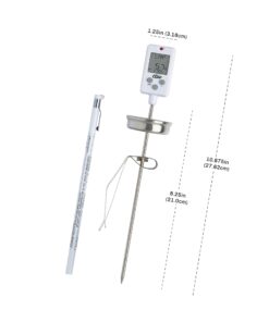 CDN DTC450 Digital Candy/Deep Fry/Pre-Programmed & Programmable Thermometer, White, 10.4" Digital Candy Thermometer 27 71uZQY0KFSL