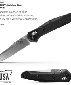 Benchmade - Osborne 940 EDC Knife with Black G10 Handle (940-2) Black G10 - Satin Finish 29 71uZXvwuieL