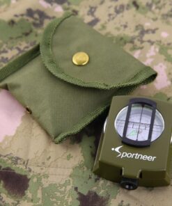 Sportneer Compass Hiking Survival | Lensatic Military Sighting Orienteering Compass | Backpacking Navigation Compass | Boy Scout Compass for Kids | Professional Compass for Hiking Camping Hunting Army Green 30 71uZuv2zsfL