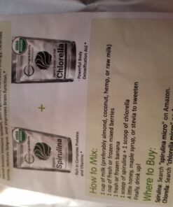 Micro Ingredients Organic Chlorella Powder, 10 Ounce, Broken Cell Wall, Rich in Vegan Proteins & Vitamins, Raw, Bulk Premium Chlorella Supplement, Vegan Friendly, Non-Irradiation 10 Ounce (Pack of 1) 33 71ub2ytg KL