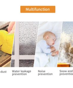 Keliiyo Door Weather Stripping, Window Seal Strip for Doors and Windows - Self-Adhesive Foam Weather Strip | Soundproof Seal Strip Insulation Epdm D Type 66ft(20m) 2 Pack (White) #01White 24 71ub9p2A5xL