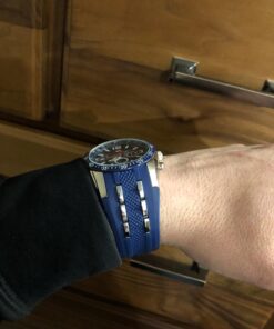 U.S. Polo Assn. Sport Men's US9284 Blue and Silver-Tone Analog/Digital Chronograph Watch 28 71uc3ZwmnL