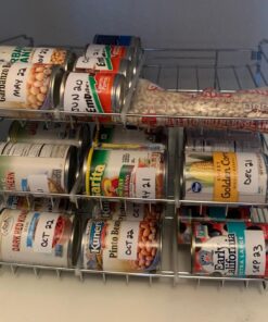 Simple Houseware Stackable Can Rack Organizer, Chrome 36 71ucYB4jrxL