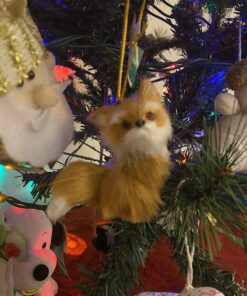 Kurt Adler Plush Animal Ornaments (2" to 4" Deer, Fox, Raccoon, and Squirrel) 2" to 4" Deer, Fox, Raccoon, and Squirrel 28 71ucbqzTGtL