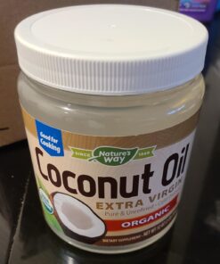 Nature's Way Organic Extra Virgin Coconut Oil, Pure Source of MCTs, Cold-Pressed, 32 Oz. 2 Pound (Pack of 1) 36 71udqu iNGL