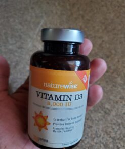 NatureWise Vitamin D3 2000iu (50 mcg) Healthy Muscle Function, and Immune Support, Non-GMO, Gluten Free in Cold-Pressed Olive Oil, Packaging Vary ( Mini Softgel), 360 Count(Pack of 1) 360 Count (Pack of 1) 46 71ueR73VvlL