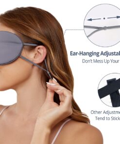 Sleeping Mask 2 Pack, Warm, Cool Double-Sided Use of Sleep Mask, Super Soft Blindfold with Adjustable Strap, Block Out Light, Comfort Sleep Eye Mask for Travel Meditation Nap Dark Gray/Light Gray + Purple/Pink 13 71ueeOxjvbL