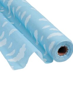 Fun Express Cloud Tablecloth Gossamer (100 feet Long) Sky Party Decor