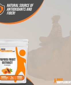 BulkSupplements.com Papaya Fruit Extract Powder - From Carica Papaya, Papaya Extract - For Digestive & Skin Support, Papaya Powder - 1000mg per Serving, 1kg (2.2 lbs), Pack of 1 2.2 Pound (Pack of 1) 8 71ufFxPRVRL