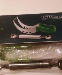 BCI Watermelon Slicer Corer Cutter Knife Tongs with Silicon Handle and Two Headed Melon Baller Set 39 71ufNBaOCmL