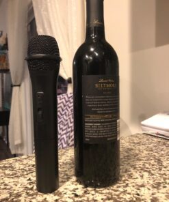 Pyle Channel Microphone System-VHF Fixed Dual Frequency Wireless Set with 2 Handheld Dynamic Transmitter Mics, Receiver Base-for PA, Karaoke, Dj Party (PDWM2135) , Black 36 71ugcJv6EQL