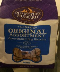 Old Mother Hubbard by Wellness Classic Original Mix Natural Dog Treats, Crunchy Oven-Baked Biscuits, Ideal for Training, Mini Size, 3.8 pound bag Treats (3.8 lb) 3.8 Pound (Pack of 1) 40 71uhiBmtWeL