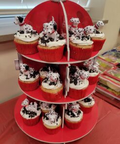 Fun Express Fire Hydrant Cupcake/Dessert Holder (3 Tiers) | Fire Truck | Fireman | Fire Fighter | Themed Birthday Party Supplies & Decor | Fire Department Event 41 71ui5OMHvYL