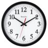 Westclox 14" Round Electric Powered Office Wall Clock, White 25 71ui8SMlyCS