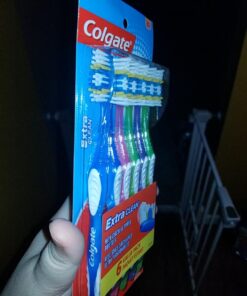 Colgate Extra Clean Toothbrush, Soft Toothbrush for Adults, 6 Count (Pack of 1), Packaging May Vary 6 Count (Pack of 1) Extra Clean Soft 53 71uiNIYC9GL