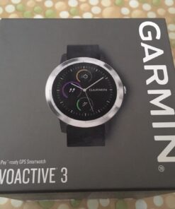 Garmin 010-01769-01 Vivoactive 3, GPS Smartwatch with Contactless Payments and Built-In Sports Apps, Black with Silver Hardware 45 71ujjIdEjLL
