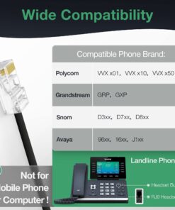 Yealink Phone Headsets for Office Phones YHS34 Lite QD to RJ9 Wired Headset Compatible with Poly Snom Grandstream Phones Desk Landline Headset with Microphone -Mono/72g/2.1m Cable Foamy Ear Cushions - Mono Compatible with Yealink|Poly|SNOM|Grandstream 12 71ujv8OuzKL