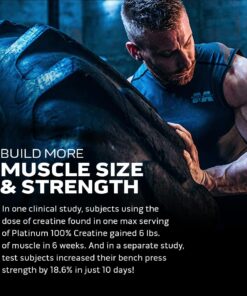 Creatine Monohydrate Powder | MuscleTech Platinum | Pure Micronized | Muscle Recovery + Builder for Men & Women | Workout Supplements | Unflavored (80 Servings) 80 Servings 32 71ukfViw5qL