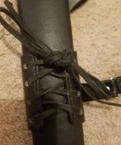 MASTER USA – Universal Leather Sword Frog – Steel Hardware, Adjustable Lacing for Proper Fit, Designed to Fit a Wide Variety of Swords and Scabbards – Fantasy, Historical, Cosplay – PK-6182 40 71ul8aF1HvL