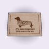 High Cotton Dachshund, It's German for Little Pain in The A Doormat (Natural) 60 71ulD7V5VrL