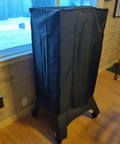 Unicook 40 Inch Smoker Cover for Masterbuilt, Electric Smoker Cover Heavy Duty Waterproof, Square Vertical Smoker Grill Cover Fade and UV Resistant, 23" W x 17" D x 39" H, Black 23”W x 17”D x 39”H 50 71ulLrs223L