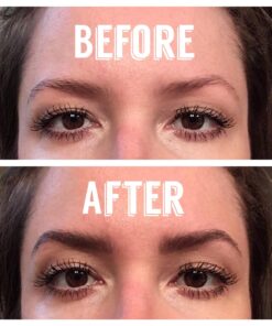 Elizabeth Mott Eyebrow Gel Makeup - Queen of the Fill Brow Tint and Filler - Brush to Fill in Eyebrows and Cover Gray Hairs - Cruelty Free - Dark Medium Brown, 4g 29 71uljzwnnML