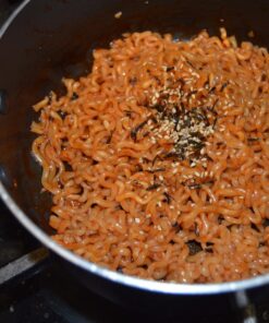 Samyang New Ramen/Spicy Chicken Roasted Noodles, 4.94 oz (Pack of 5) Carbo 5 pk 4.9 Ounce (Pack of 5) 25 71um0r17raL