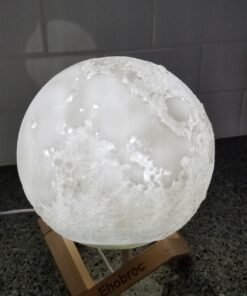 Ehobroc Moon Lamp 5.9 inch Moon Light Ball 3D Moon Lamp 3 Colors Moon Night Light, Touch&Remote Control LED Glowing Moon Globe Light, Christmas Gift for Kids Lover Children Parents Birthday Gifts 49 71un8GfRv6L