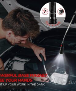 Gifts for Men, Stocking Stuffers for Men, Telescoping Magnetic Flashlight Pickup Tool, Christmas Gifts for Men, Dad, Him, Husband, Cool Gadgets for Men, Unique Gifts for Men Who Have Everything Red 11 71unGgABqgL