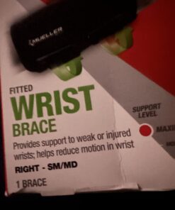 Mueller Sports Medicine Green Fitted Wrist Brace for Men and Women, Support and Compression for Carpal Tunnel Syndrome, Tendinitis, and Arthritis, Black Right Small/Medium (Pack of 1) 33 71unO8fRP2L