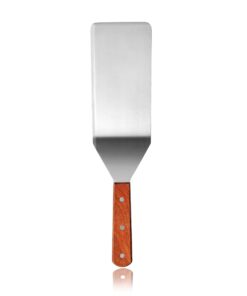 New Star Foodservice 36350 Wood Handle Extra Large Grill Turner/Spatula with Cutting Edge and 4-Inch Wide Blade, 16-Inch 4-Inch W Blade, 16-Inch L 11 71uoA5jIkVL