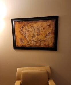 POSTER STOP ONLINE The Hobbit/The Lord of the Rings - Movie Poster/Print (Map of Middle Earth - Limited Dark/Sepia Edition) (Size 36" x 24") (Unframed) Unframed 28 71uoY7LZBeL