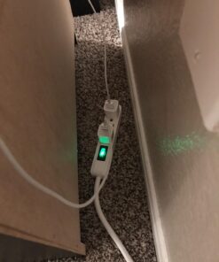 GoGreen Power (GG-13002MS) 3 Outlet Power Strip, White, 2.5 Ft Cord Pack of 1 30 71uozMfaGTL