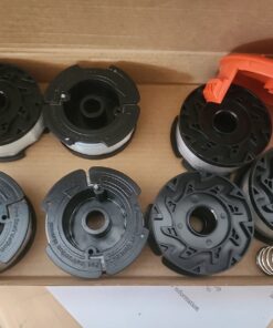 10 Pack String Trimmer Replacement Spool Compatible with Black+Decker, 240ft 0.065" AF-100 Autofeed Replacement Spools - Compatible with Black+Decker String Trimmers(8-Line Spool + 2 Cap+2 Spring) 33 71upLjHEpcL