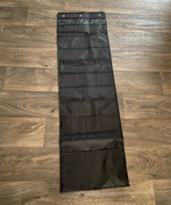 Annecy 10 Pockets Hanging Wall File Organizer, Black Storage Pocket Chart for File Folder and Paper, Space Saver for Office and Classroom, with Wall Hangers, Over The Door Hooks, Labels 10-Pocket Black Pocket 15 71upNtge0iL