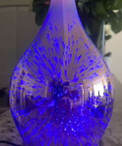 Porseme Essential Oil Diffuser 3D Firework Glass Aromatherapy Ultrasonic Humidifier Rose Gold, Auto Shut-Off, Timer Setting, BPA Free, Aroma Decoration for Home, Office, Gym, Spa, Premium Gift 100ml C2-100ml Rose Gold Afantty 25 71upky7m0qL