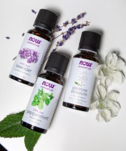 NOW Essential Oils, Jasmine Absolute Oil Blend, 7.5% Blend of Pure Jasmine Absolute Oil in Pure Jojoba Oil, Romantic Aromatherapy Scent, Vegan, Child Resistant Cap, 1-Ounce 14 71upyocdMRL