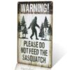 dingleiever-Note Plate Warning Please Do Not Feed The Sasquatch Funny Outdoor Road Sign Multi 3 71uq2X76cWL